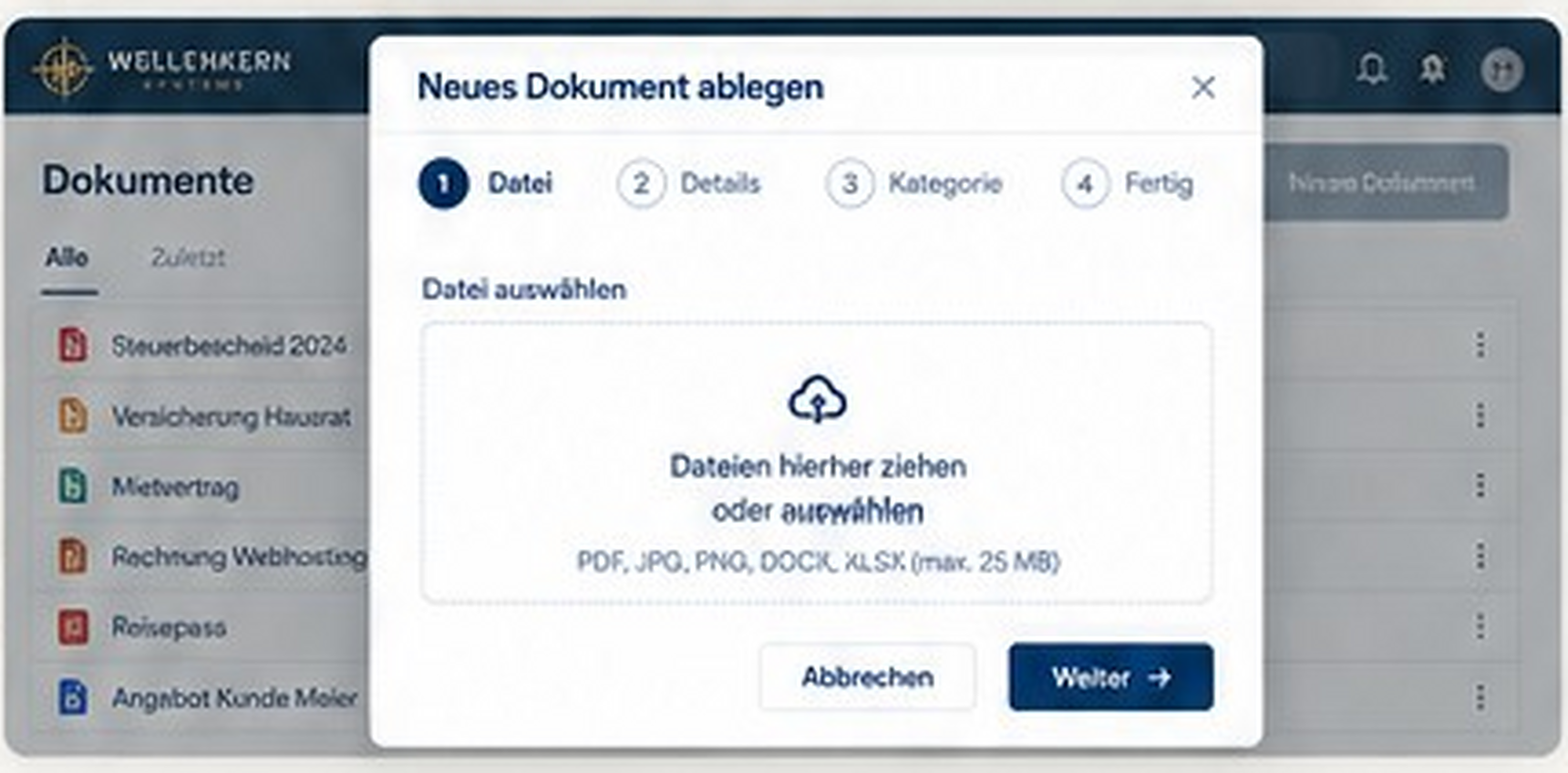 Neues Dokument im Acta Navigator direkt über der bestehenden Dokumentenansicht ablegen